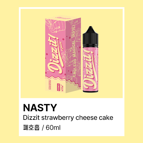 네스티 디짓 딸기 치즈케이크 액상 폐호흡 60ML - 쥬스그램 - 전자담배 액상 사이트